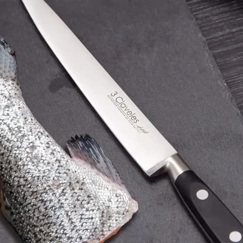 Cuchillo Filetear Forjado 3 Claveles 19 Cm Acero Inoxidable — imagen 4 de 5