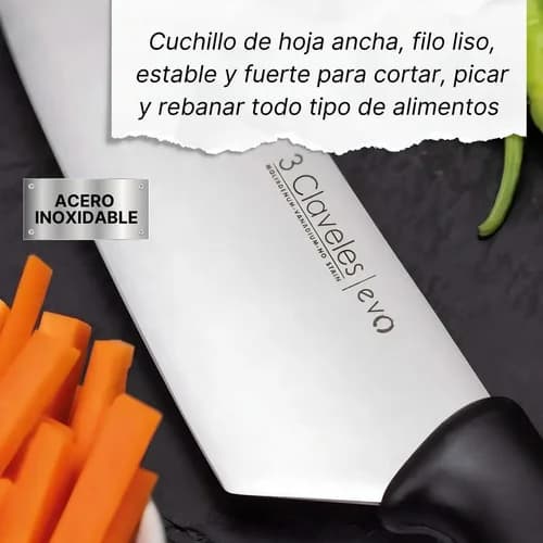 Cuchillo Chef Cocinero 3 Claveles Evo 15 Cm Acero Inoxidable — imagen 6 de 11
