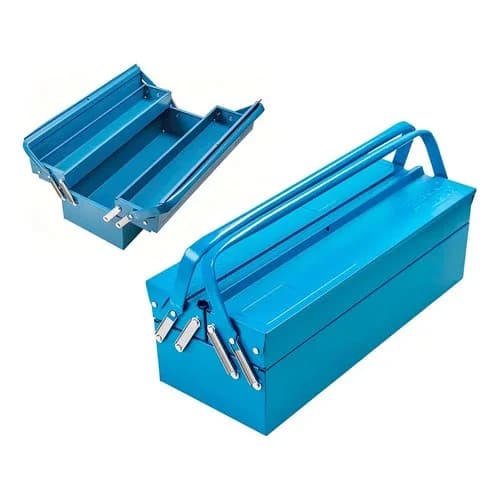 Caja de herramientas metálica Tramontina Master 3 compartimientos azul — imagen 3 de 4