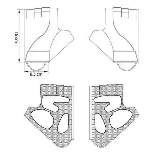 Guantes de ciclismo Tramontina sin dedos talle S — imagen 3 de 3