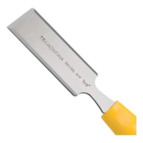 Formón biselado de acero cromo vanadio Tramontina Master 3/8 pulgada con mango de polipropileno — imagen 2 de 3