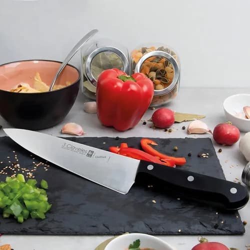 Cuchillo Cocinero 3 Claveles Uniblock Acero Inoxidable 20 Cm — imagen 5 de 6