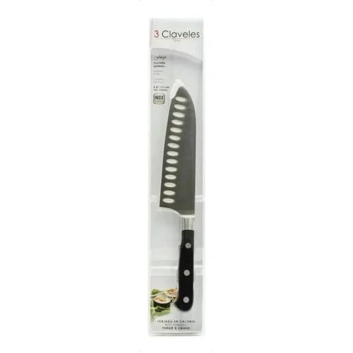Cuchillo Santoku 3 Claveles Forjado Alveolado 17 Cm Acero — imagen 2 de 5
