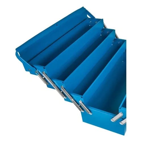 Caja de herramientas metálica Tramontina Master 7 compartimientos azul — imagen 3 de 8