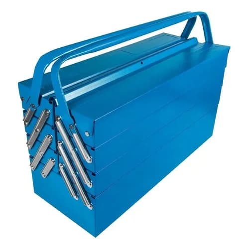 Caja de herramientas metálica Tramontina Master 7 compartimientos azul — imagen 2 de 8
