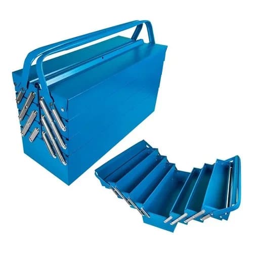Caja de herramientas metálica Tramontina Master 7 compartimientos azul — imagen 8 de 8