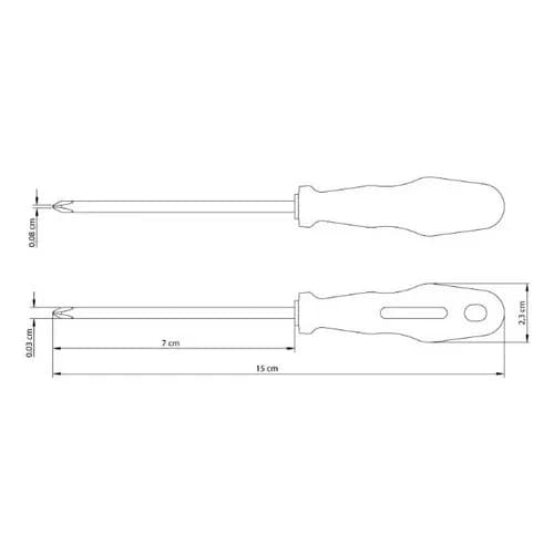 Destornillador Phillips con mango amarillo Tramontina Master 1/8 × 3 pulgadas — imagen 5 de 5