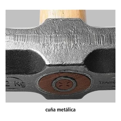 Maza cuadrada con mango de madera Tramontina Master 1.25 kg — imagen 2 de 2