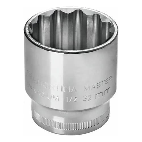 Tubo estriado de acero cromo vanadio Tramontina Master 13 mm encastre 1/2 pulgada — imagen 1 de 1