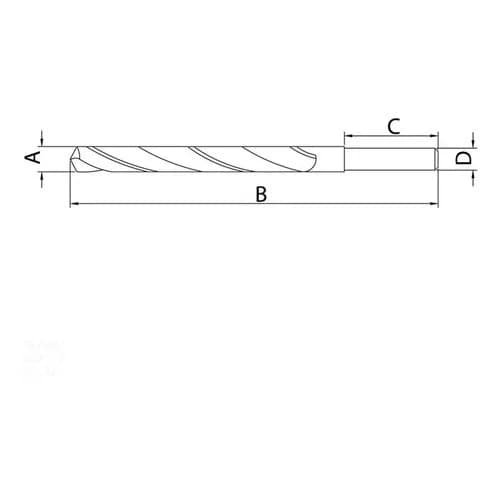 Broca HSS para acero Tramontina Master 1 x 34 mm — imagen 2 de 2