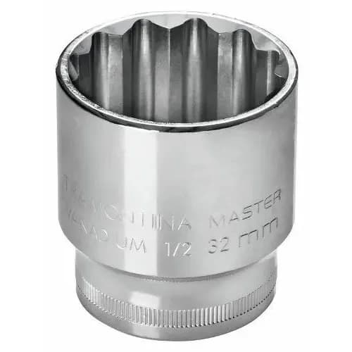 Tubo estriado de acero cromo vanadio Tramontina Master 19 mm encastre 1/2 pulgada — imagen 1 de 2