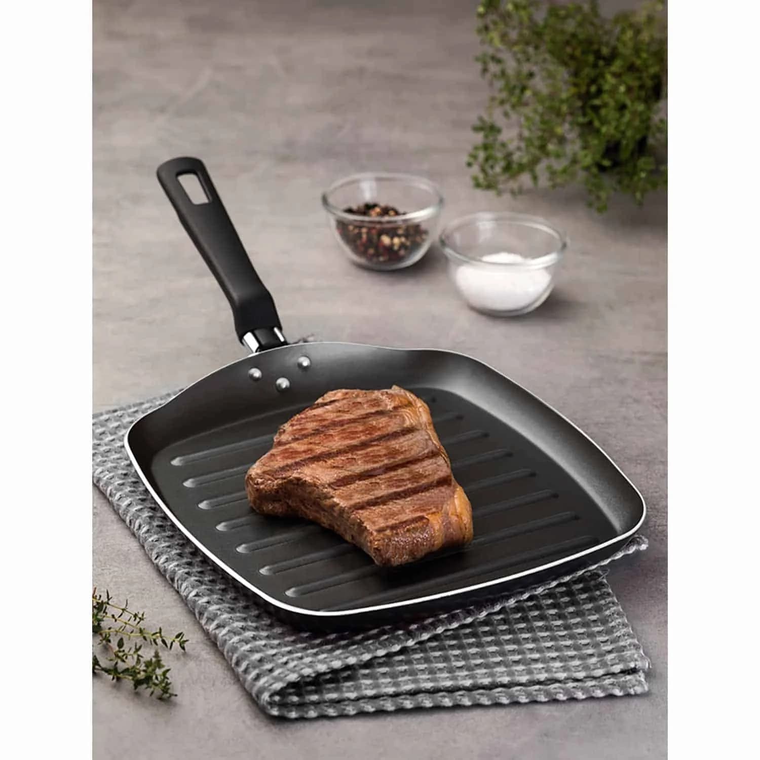 Sarten Bifera Bistequera Tramontina Antiadherente 24 Cm — imagen 3 de 3