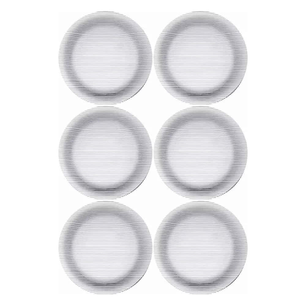 Plato Hondo Duralex 22.4 Cm Diamante X6 Unid.