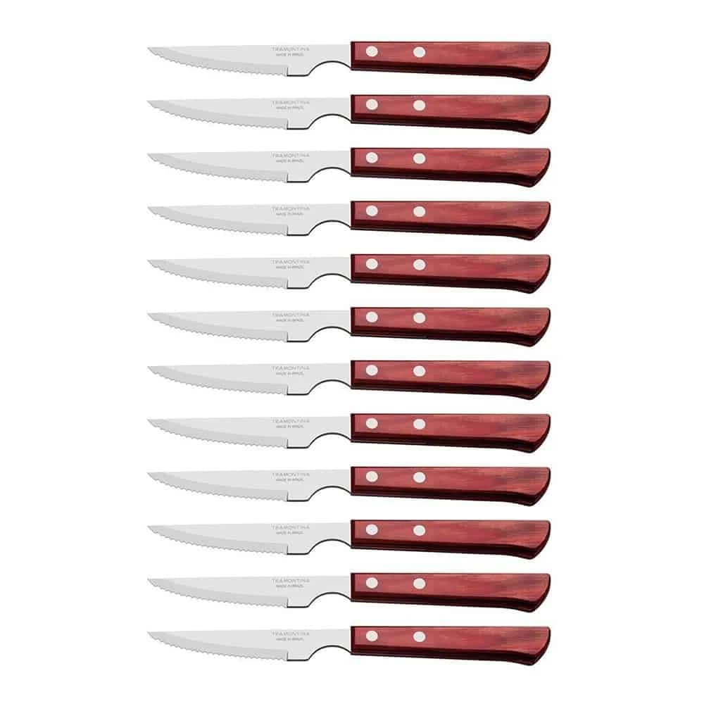 Cuchillo Asado X12 Unid. Polywood Tramontina