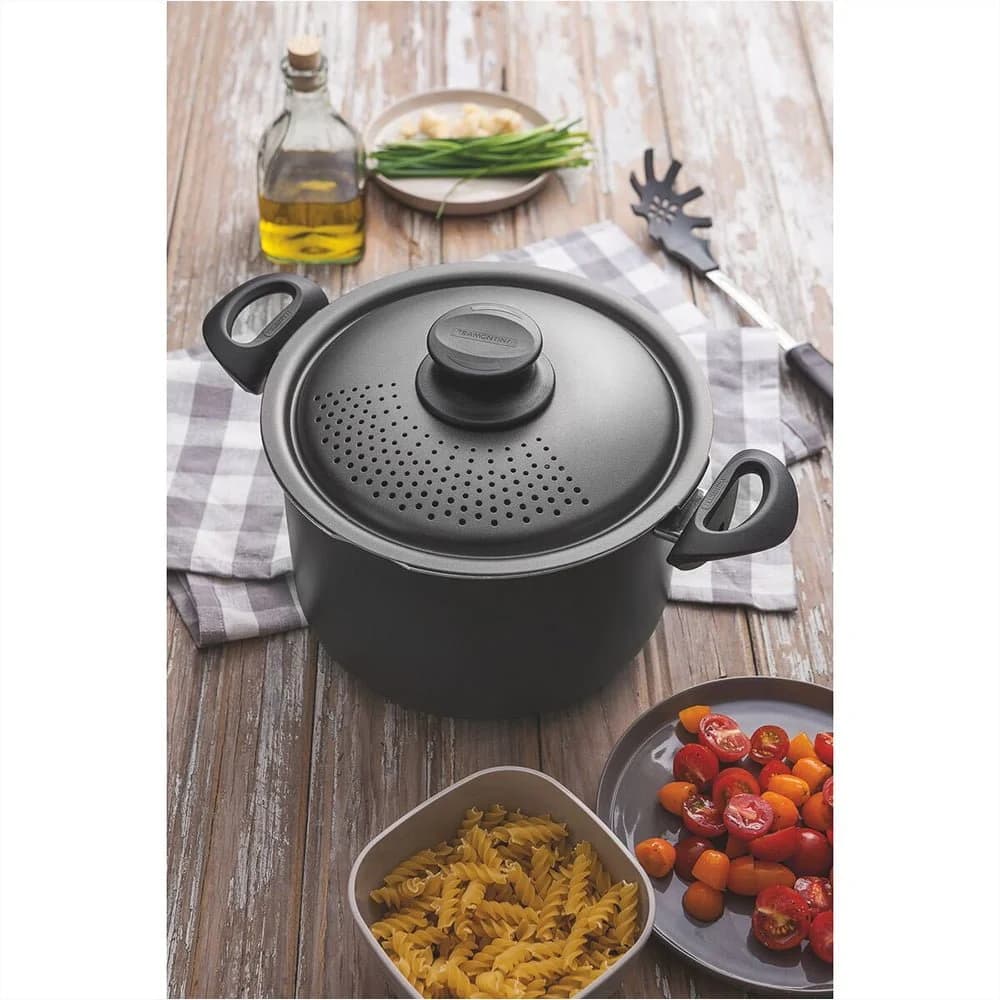 Olla Tramontina Pasta Spaghetti 24 Cm 7.50 Litros Teflon — imagen 6 de 6
