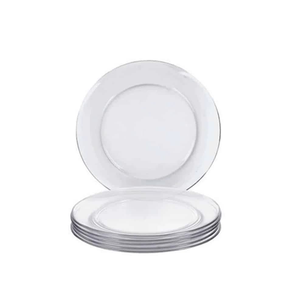 Plato Llano Duralex 23 Cm Incoloro X6 Unid.