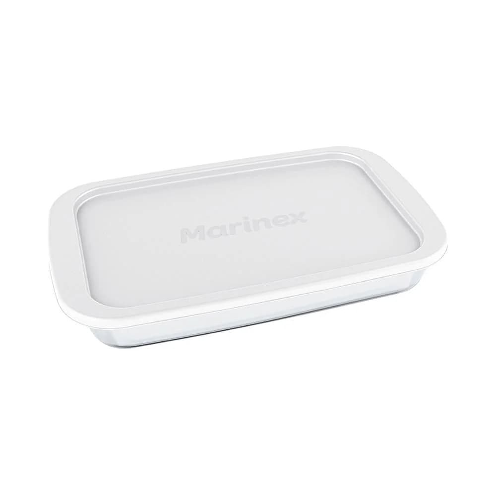 Asadera Vidrio Rectangular Marinex Con Tapa 1600 Ml — imagen 3 de 3