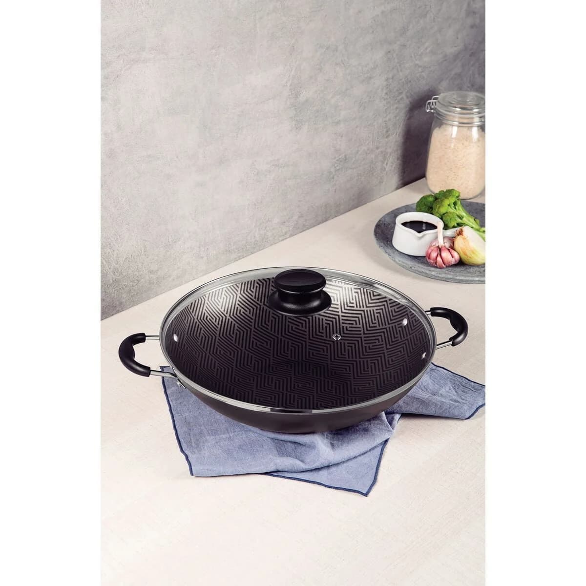 Sarten Wok Tramontina Antiadherente 32 Cm Paris — imagen 5 de 5