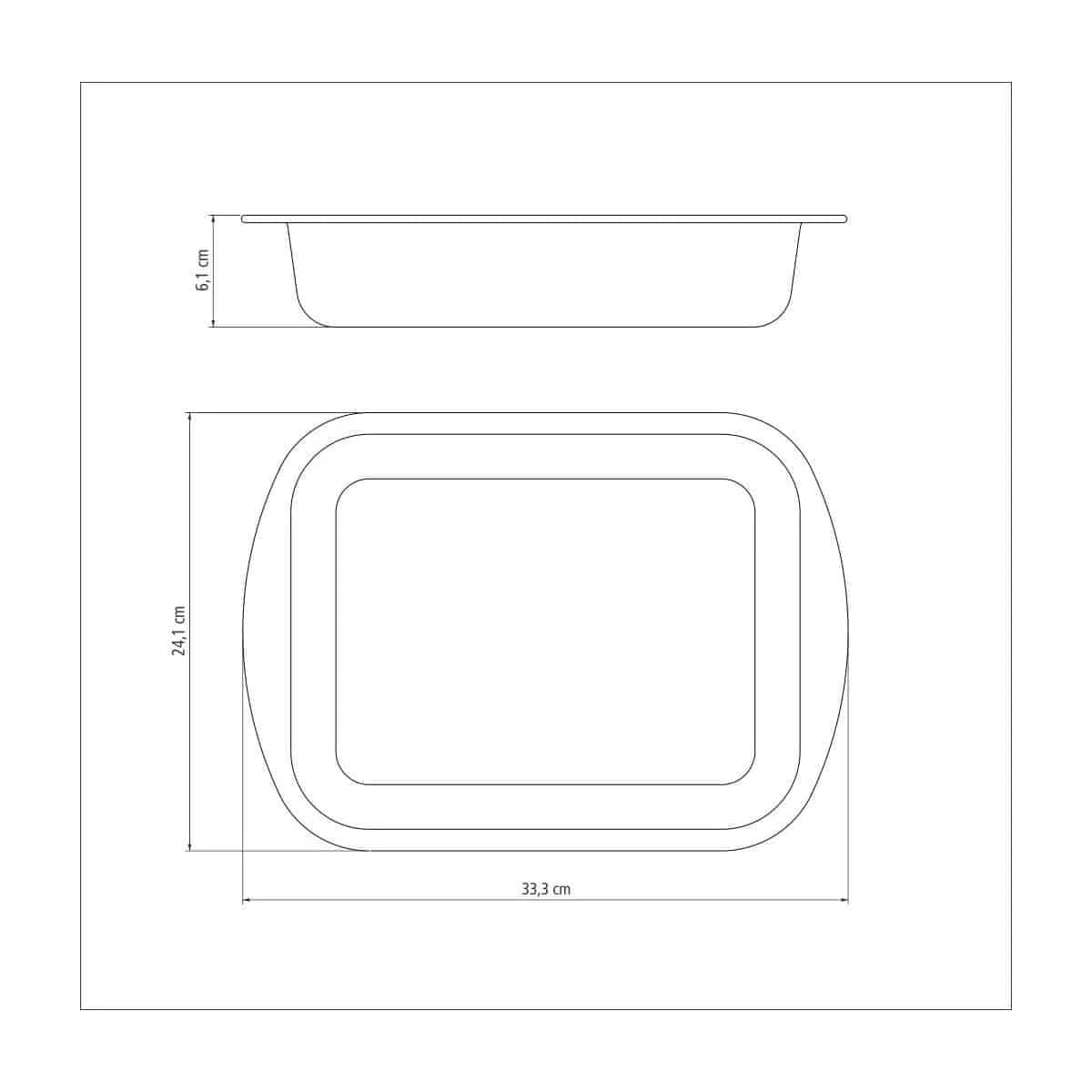 Asadera Tramontina Honda Antiadherente 28 Cm — imagen 3 de 4