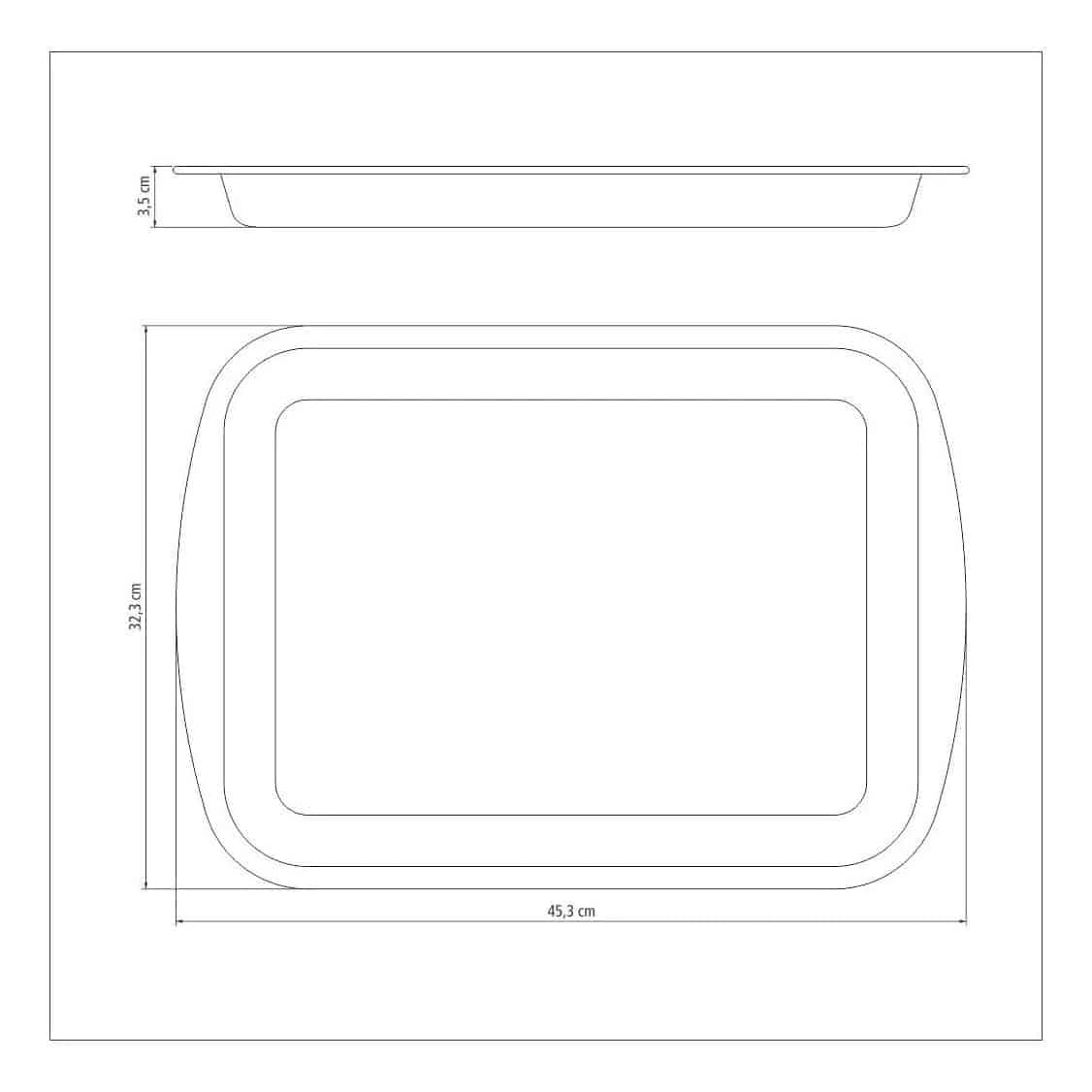 Asadera Tramontina Rasa Antiadherente 40 Cm — imagen 1 de 3