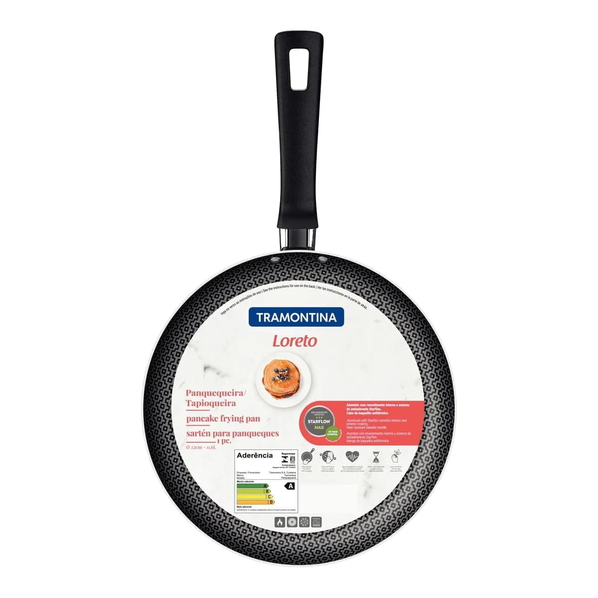 Panquequera Tramontina Loreto antiadherente 22 cm 0.6 L — imagen 6 de 6