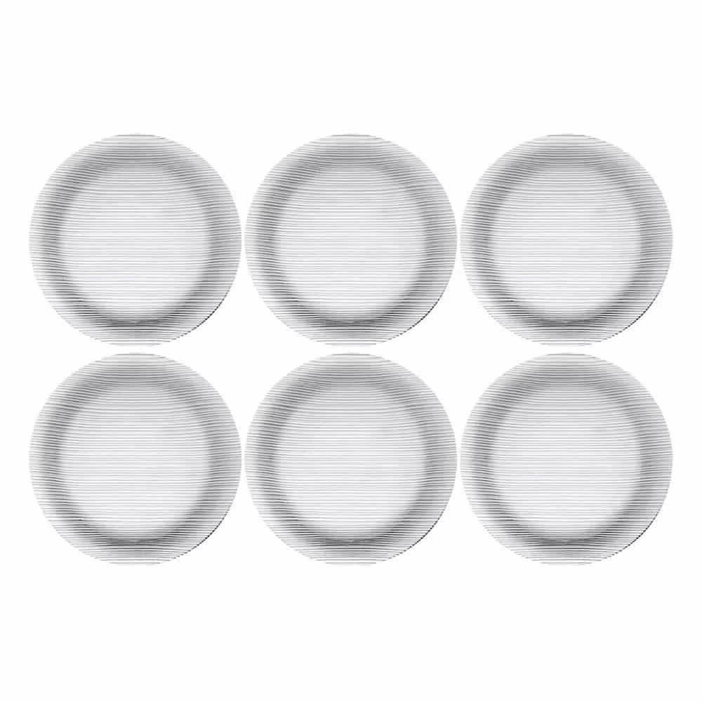 Plato Llano Duralex 23 Cm Diamante X6 Unid.