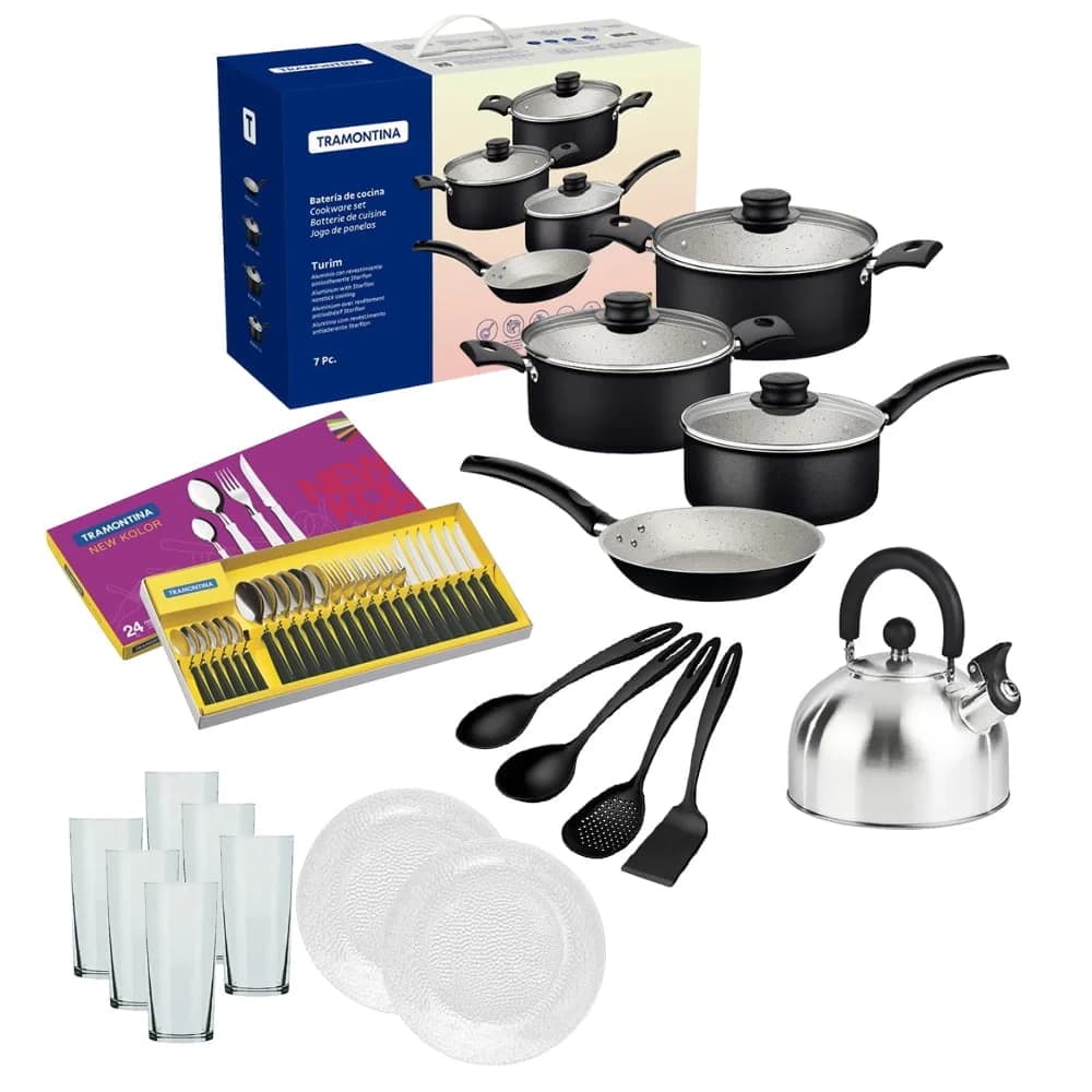 Kit De Cocina Ollas Completo 53 Piezas Bateria Tramontina — imagen 1 de 1