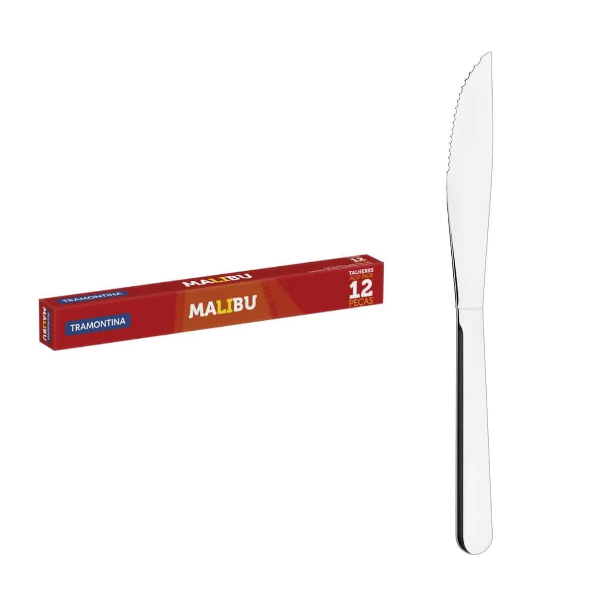 Cuchillo Asado Malibu X 12 Unid. Tramontina Acero Inoxidable — imagen 2 de 5