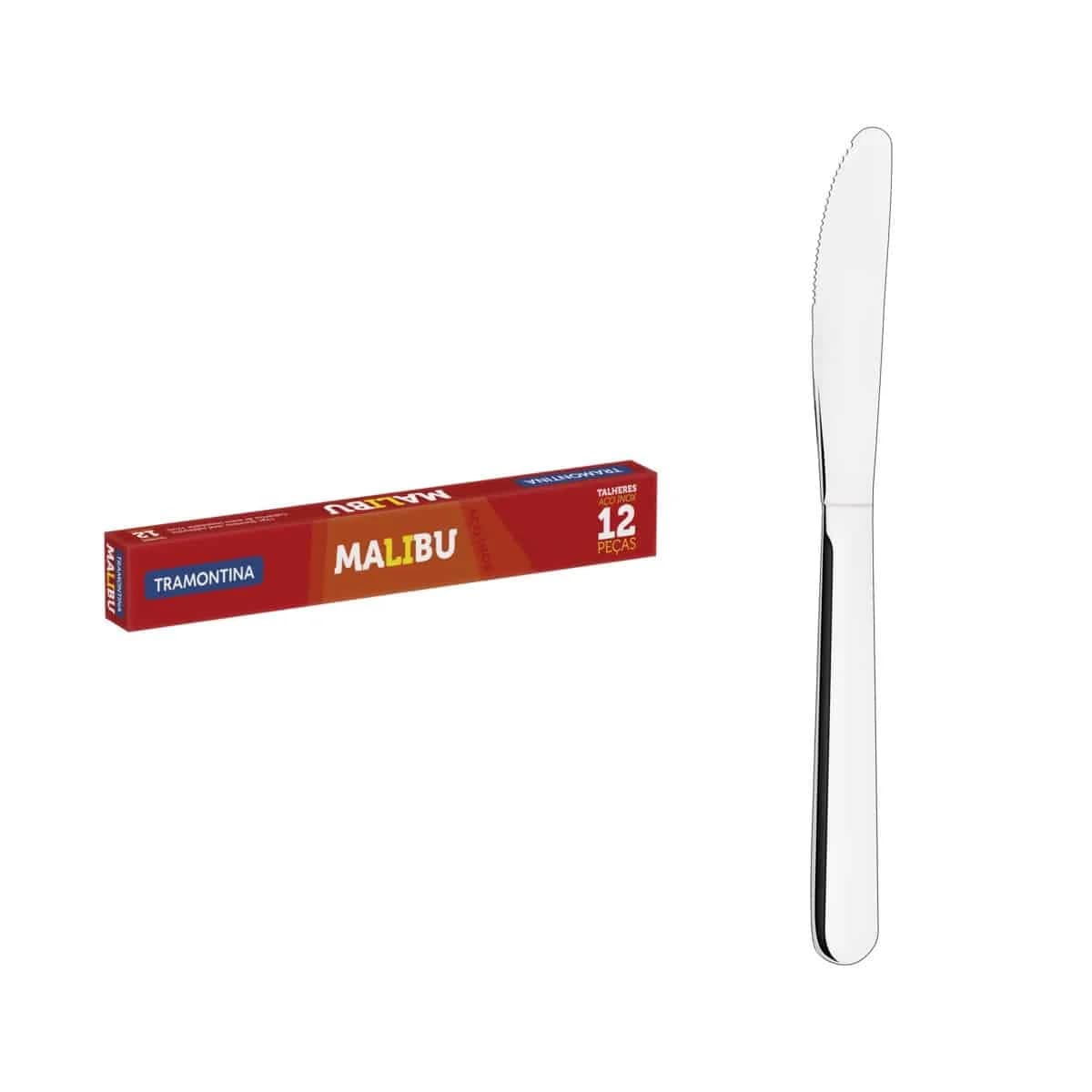 Cuchillo Postre Malibu X 12 Unid. Tramontina Ac. Inoxidable — imagen 2 de 5