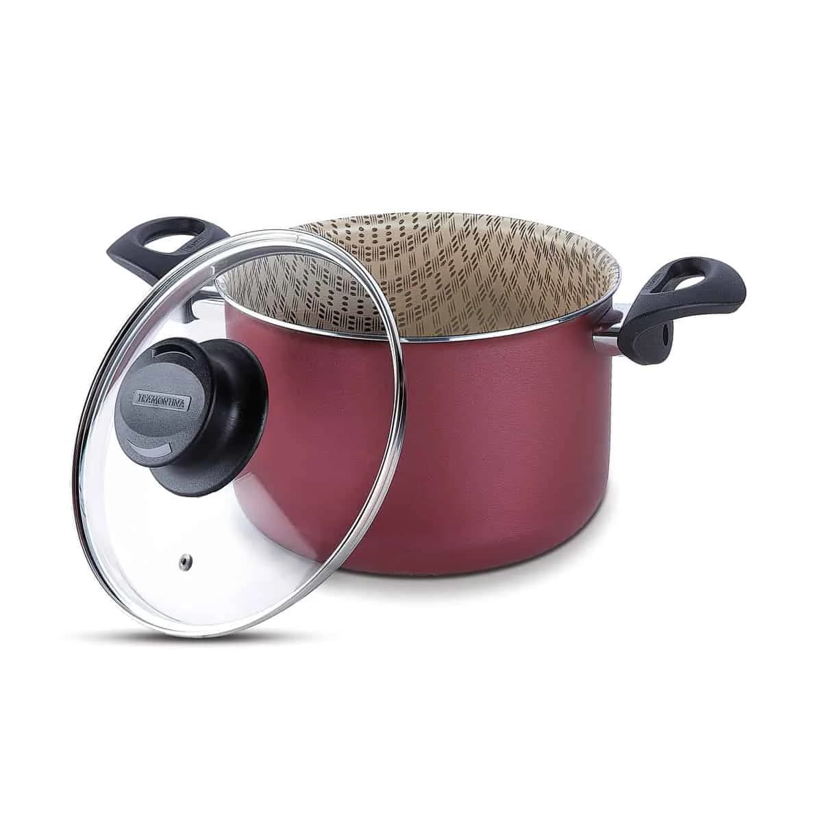 Olla Tramontina Teflon 22 Cm 6 Litros Antiadherente Paris — imagen 2 de 4