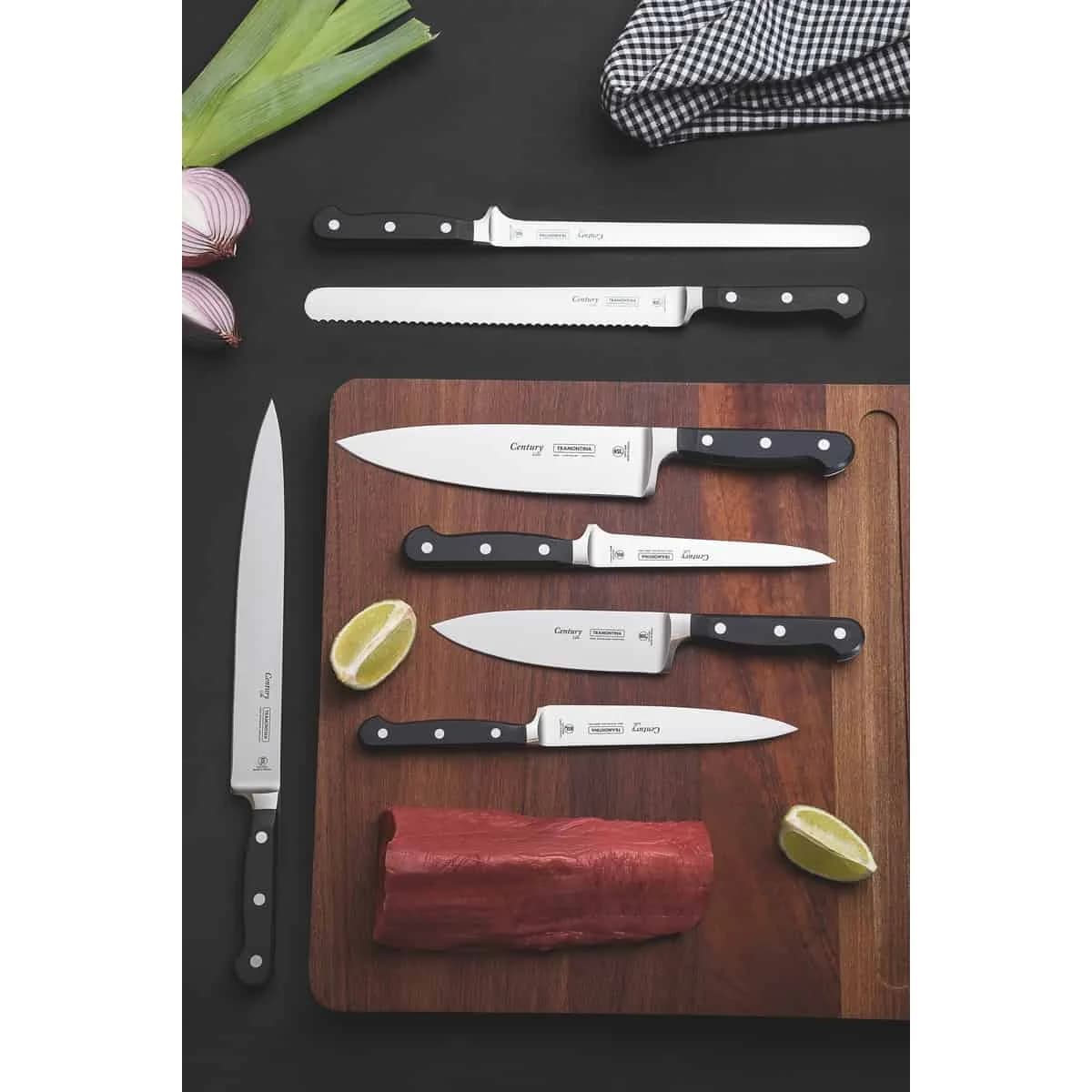 Cuchillo chef Tramontina Century de acero inoxidable forjado 8 pulgadas — imagen 4 de 4