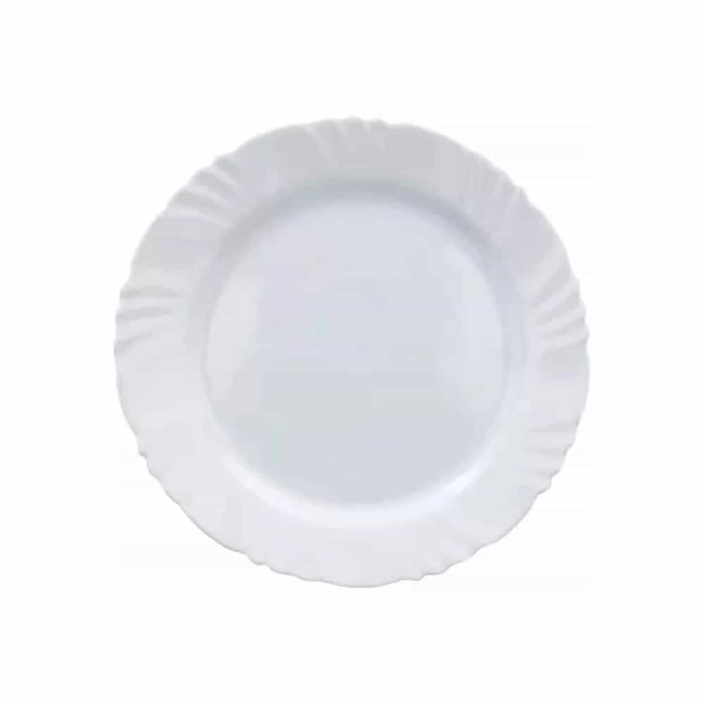 Plato Llano Duralex Opaline Petala 25,5 Cm