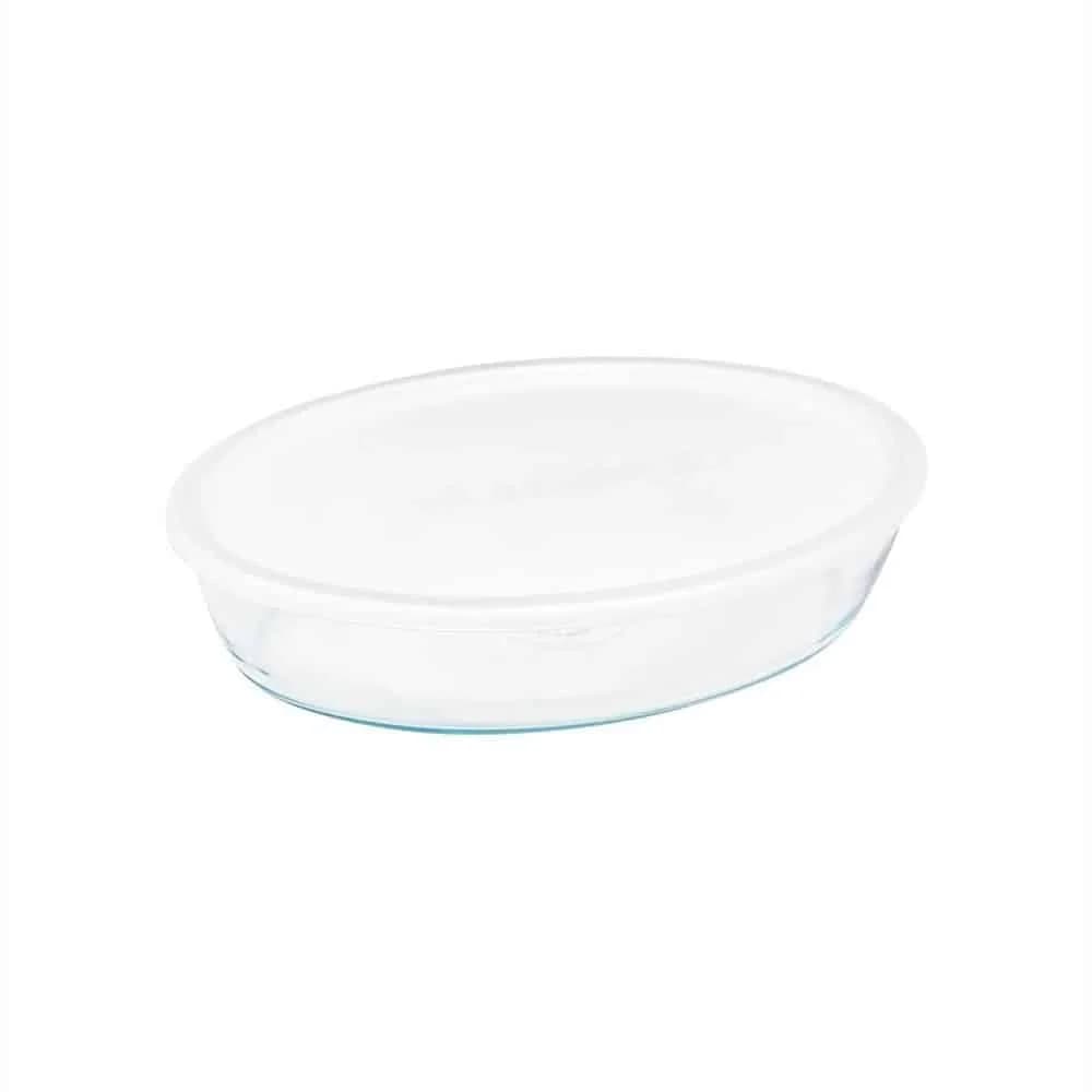 Asadera Vidrio Marinex Oval Con Tapa 1600 Ml — imagen 4 de 4