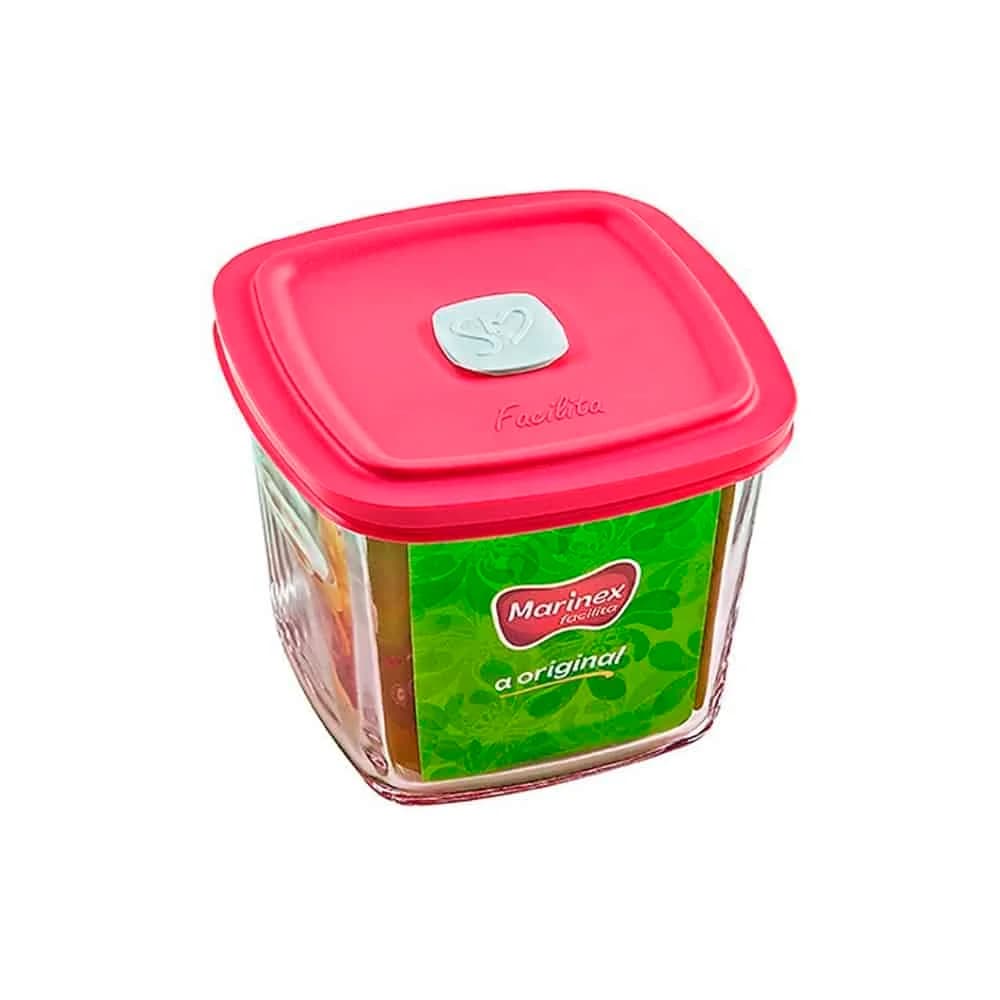 Recipiente Contenedor De Alimentos Vidrio Marinex Alto 1 L — imagen 2 de 2