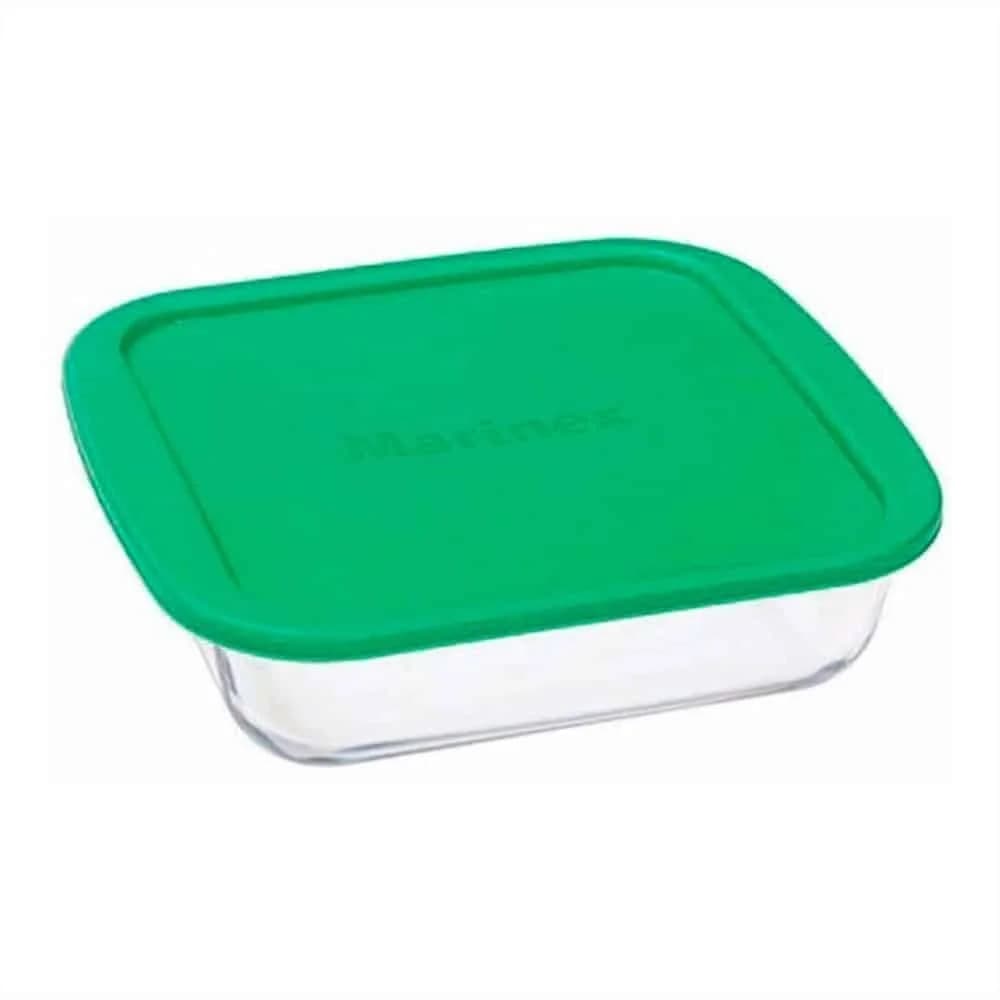 Asadera Vidrio Cuadrada Con Tapa Marinex 1800 Ml — imagen 1 de 3
