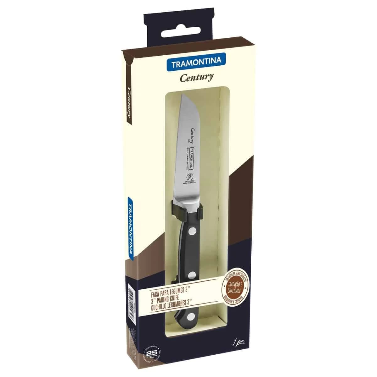 Cuchillo para verduras y frutas Tramontina Century de acero inoxidable forjado 3 pulgadas — imagen 2 de 4