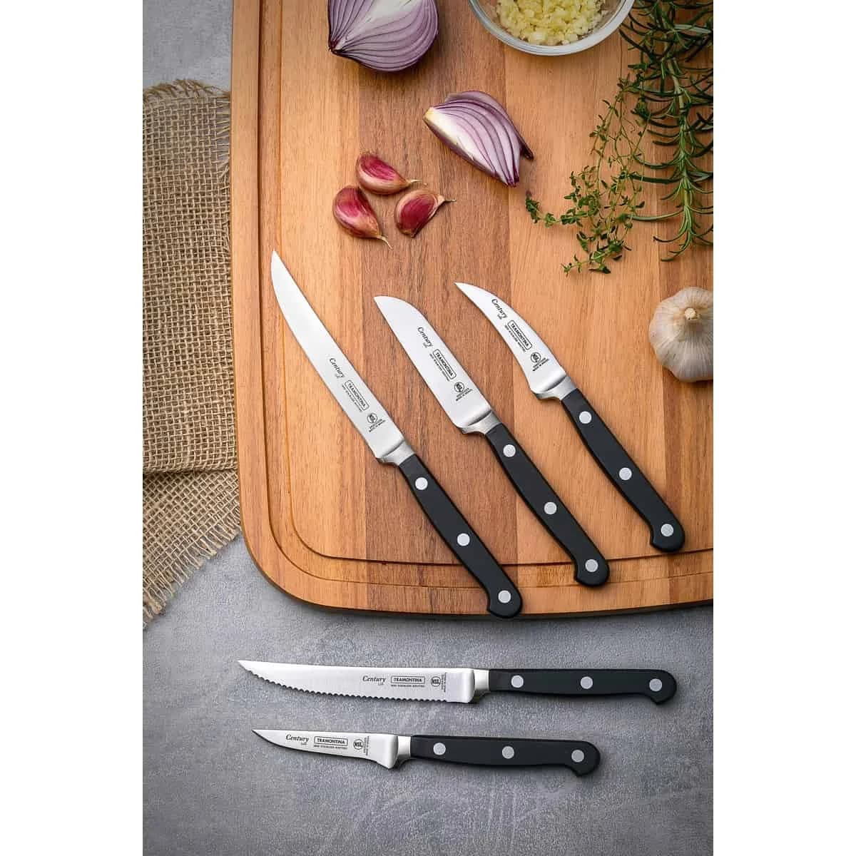 Cuchillo para verduras y frutas Tramontina Century de acero inoxidable forjado 3 pulgadas — imagen 3 de 4