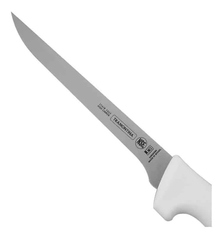 Cuchillo flexible para deshuesar Tramontina Profissional Master de acero inoxidable 6 pulgadas con mango blanco — imagen 2 de 2