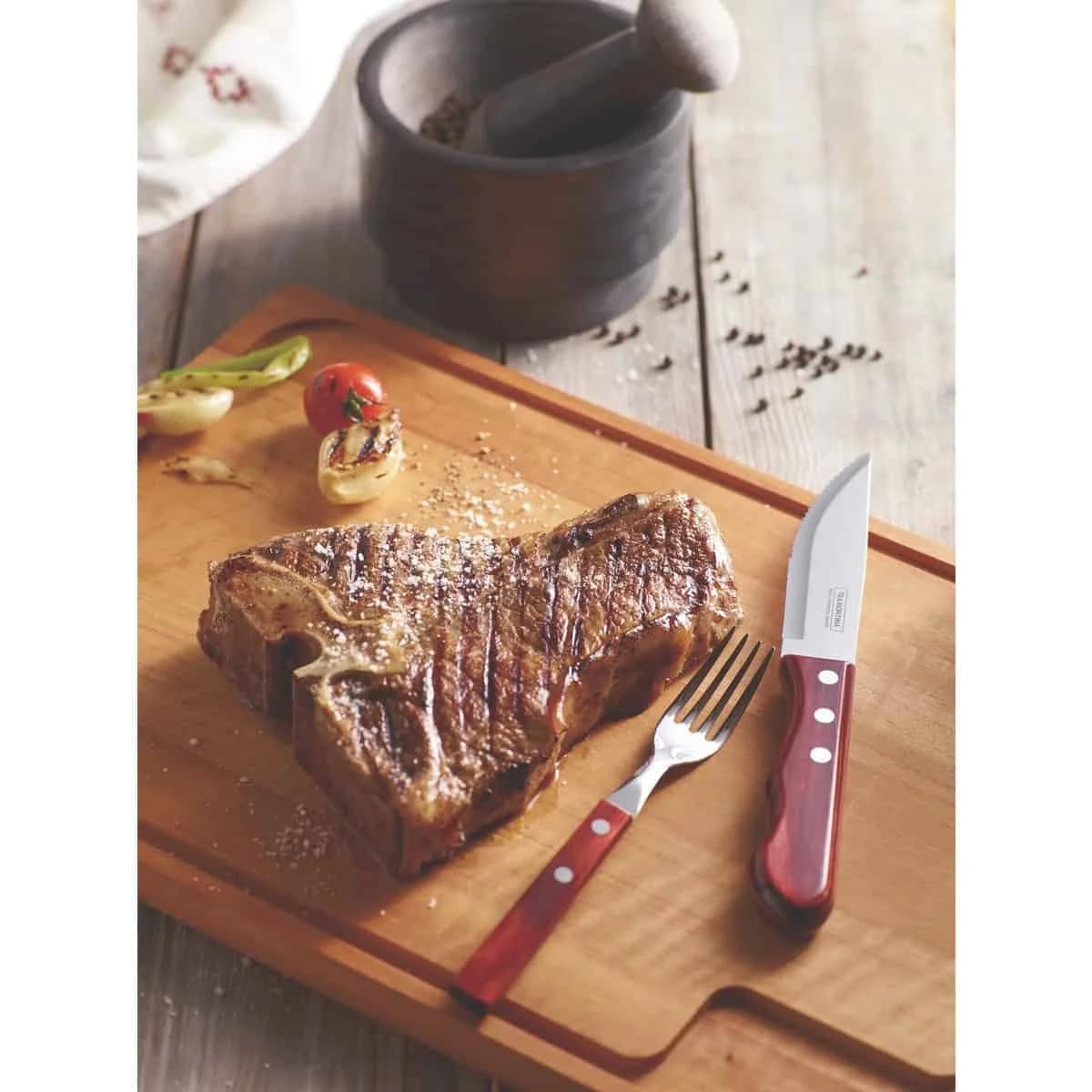 Tabla rectangular de madera Tramontina Churrasco 47 x 30.7 cm — imagen 2 de 3