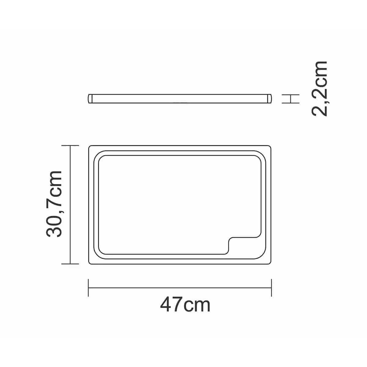 Tabla rectangular de madera Tramontina Churrasco 47 x 30.7 cm — imagen 3 de 3