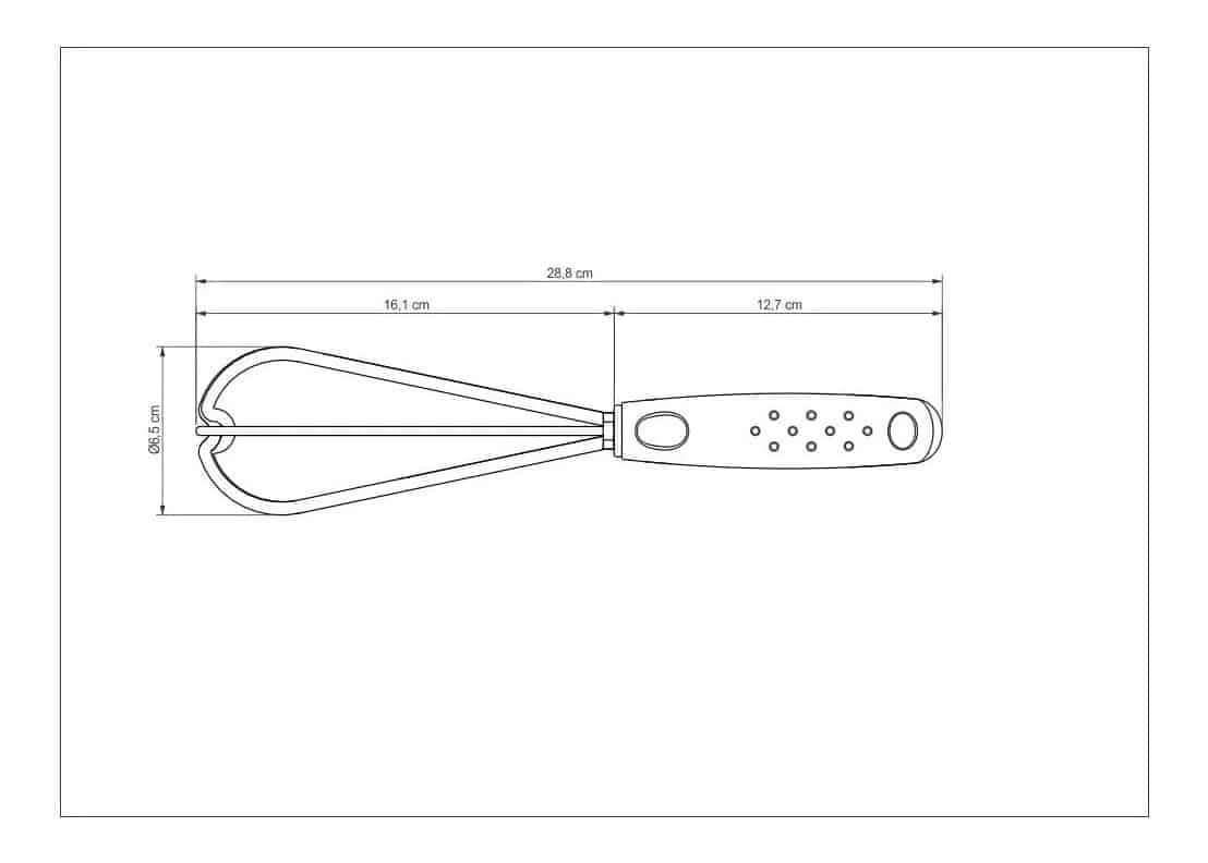 Batidor manual Tramontina Utilità de nylon 28.8 cm — imagen 1 de 3