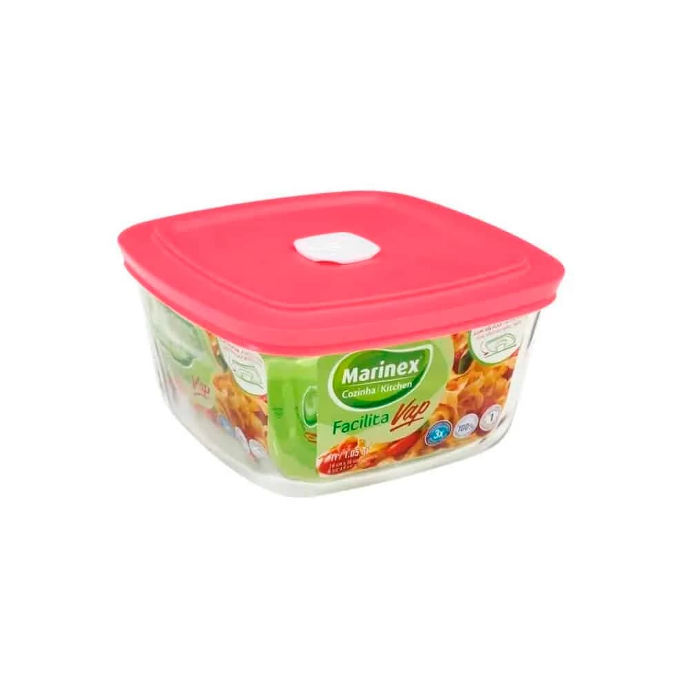 Tupper Vidrio Marinex 2000 Ml Bowl Con Tapa — imagen 4 de 5