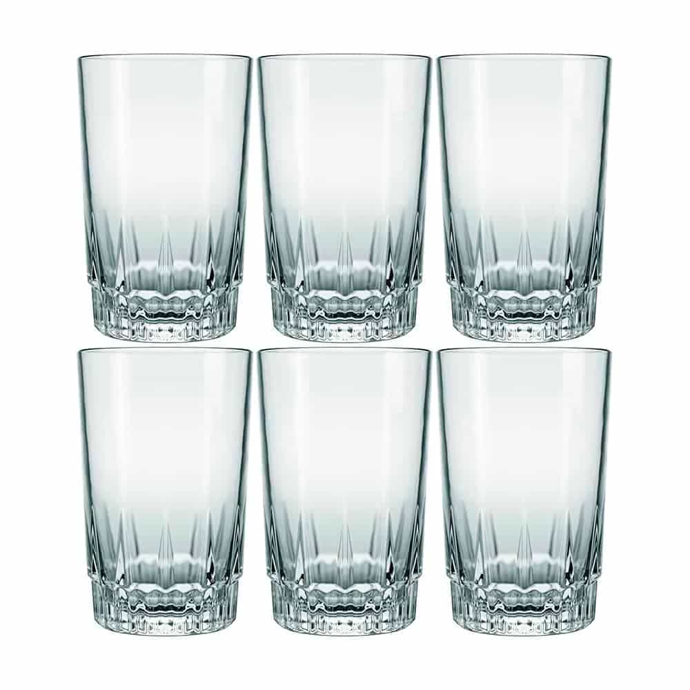 Vaso Vidrio Agua Nadir 240 Ml Vegas X6 Unid.