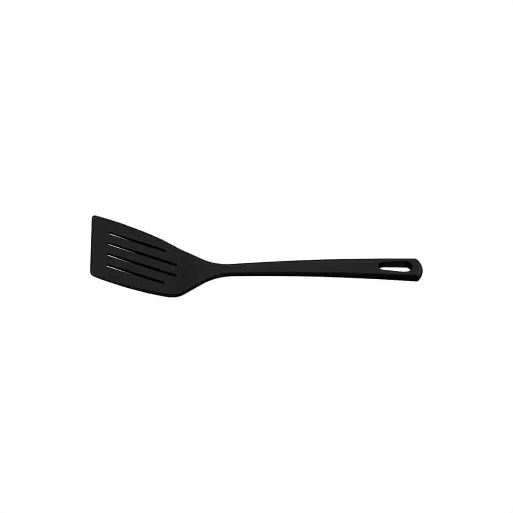 Espátula ranurada de nylon negra Tramontina Easy — imagen 2 de 2