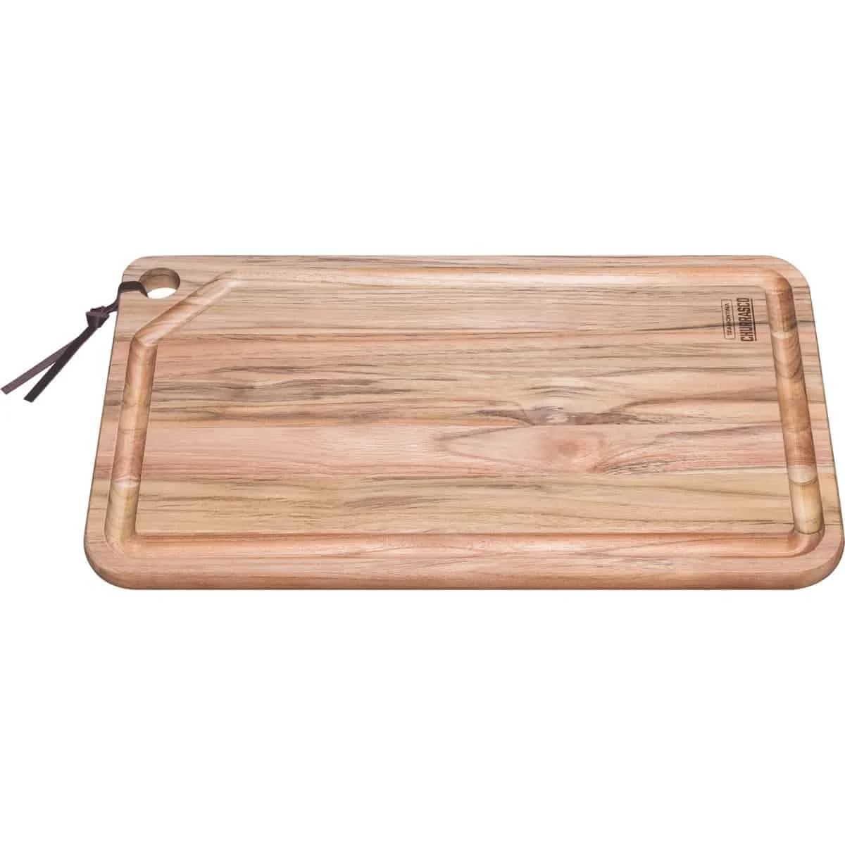Tabla rectangular para asado Tramontina Churrasco de madera 49 x 28 cm — imagen 1 de 4