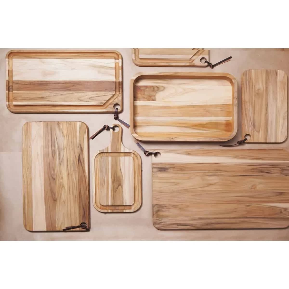 Tabla rectangular para asado Tramontina Churrasco de madera 49 x 28 cm — imagen 3 de 4