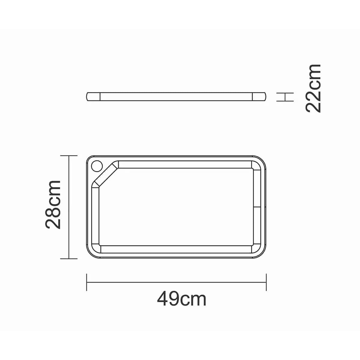 Tabla rectangular para asado Tramontina Churrasco de madera 49 x 28 cm — imagen 4 de 4