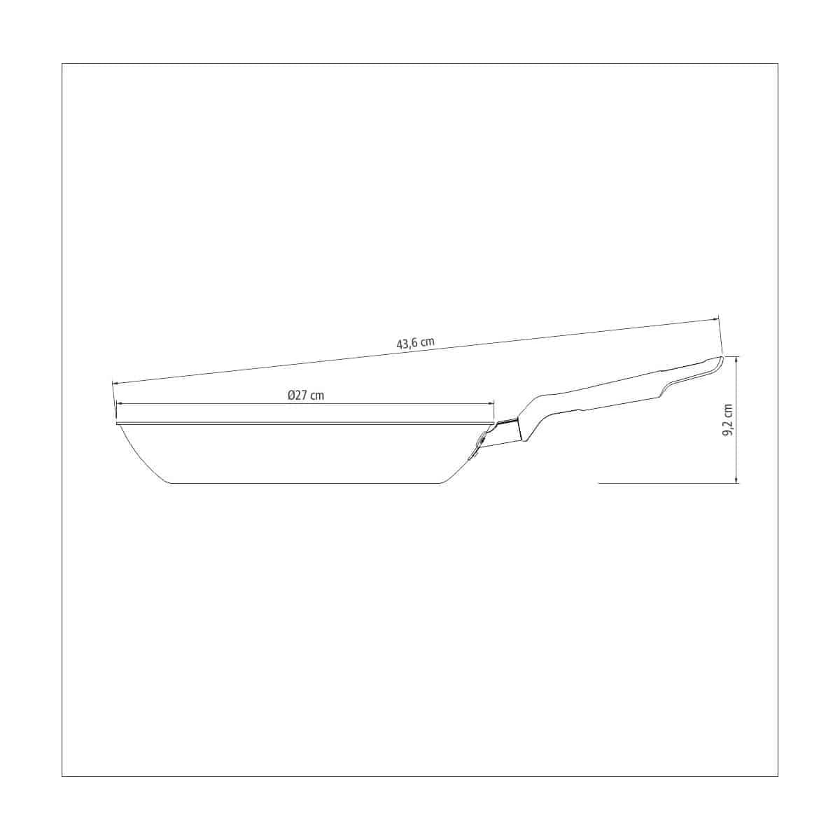 Sarten Antiadherente Tramontina Teflon 26 Cm Loreto — imagen 3 de 3