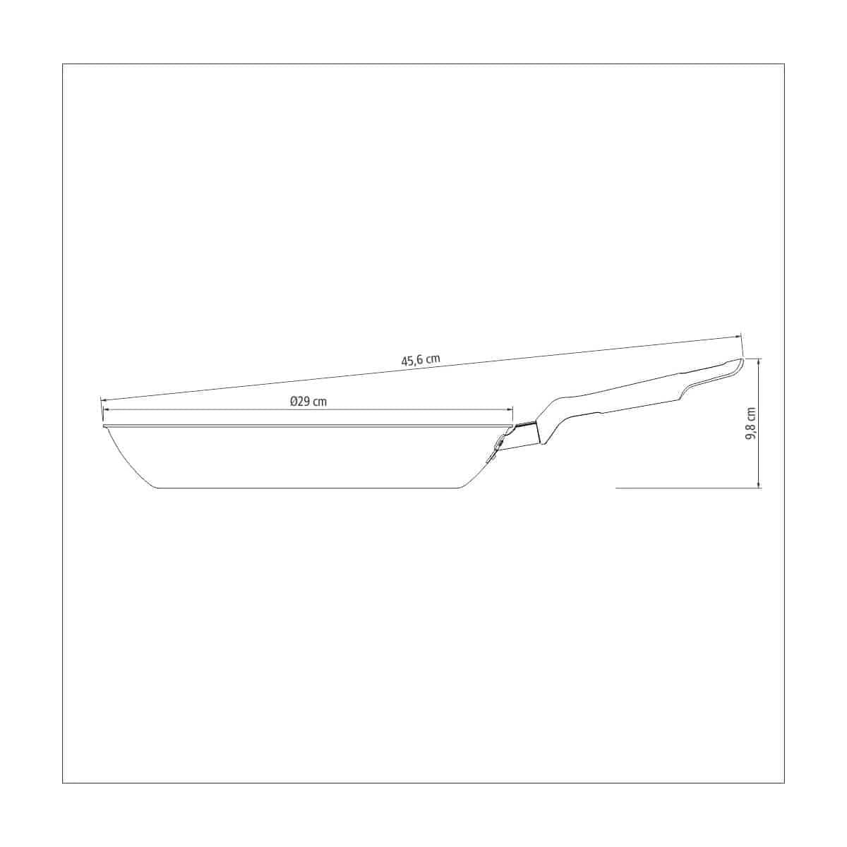 Sarten Antiadherente Tramontina Teflon 28 Cm Loreto — imagen 3 de 3