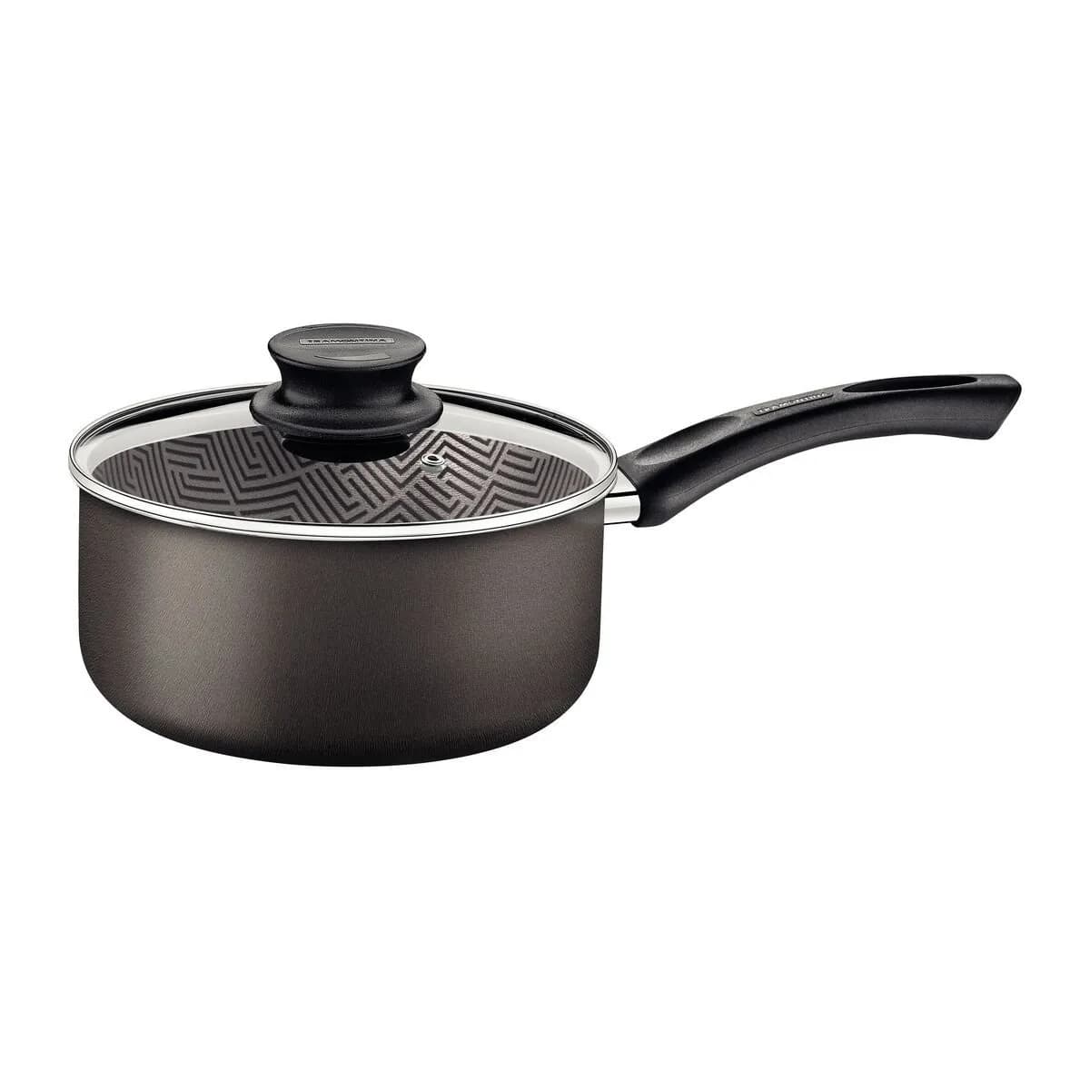 Olla con mango y tapa de vidrio Tramontina Paris antiadherente 20 cm 2.9 L — imagen 1 de 2